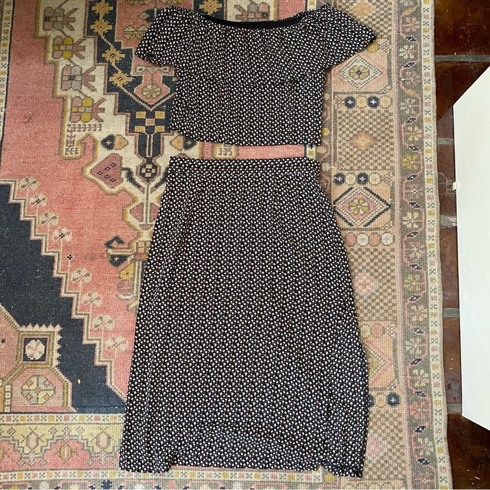 Skirt and Crop Top Set